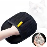 Breathable Reusable Double-Sided Pet Hair Removal Glove Anti-Static Grooming Tool Cats Dogs Soft Brush Mitt Furniture Carpet Cloth