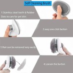Portable Self-cleaning Pet Hair Remove Comb Cat Slicker Brush Removal Cats Grooming Brushes Dog Combs Accessories