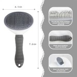 Portable Self-cleaning Pet Hair Remove Comb Cat Slicker Brush Removal Cats Grooming Brushes Dog Combs Accessories