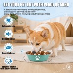 Safe Stainless Steel Dog Basin Paw Print Pet Supplies Cat Bowl Silicone Anti-slip Design Drinking Water Feeding