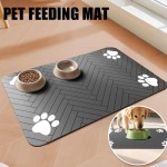 Unique Design Pet Mat-Absorbent Placemat Feeding Pets Food Water Bowl Waterproof Rubber Backing Quick Dry Mat Dog Cat