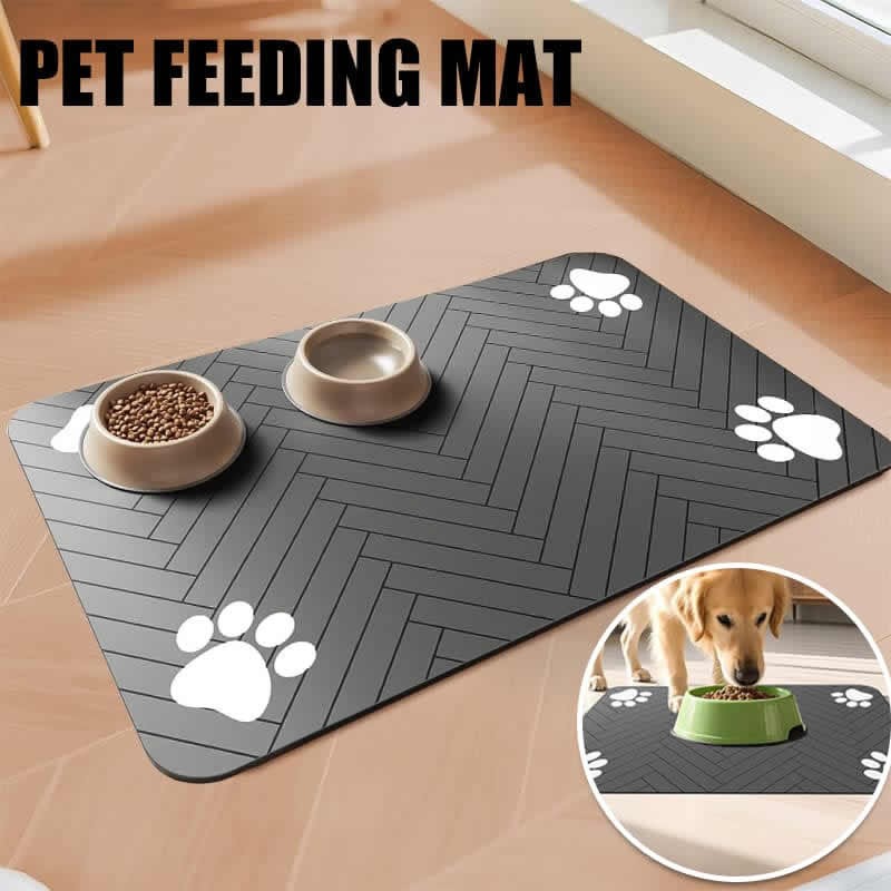 Unique Design Pet Mat-Absorbent Placemat Feeding Pets Food Water Bowl Waterproof Rubber Backing Quick Dry Mat Dog Cat