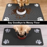Unique Design Pet Mat-Absorbent Placemat Feeding Pets Food Water Bowl Waterproof Rubber Backing Quick Dry Mat Dog Cat
