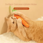 Heat Resistant Fun Cat Teething Stick Sound Carrot Cuddle Toy Anti-Bite Scratch Board Pet Supplies Interactive Entertainment