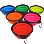 Adjustable Durable TPR Portable Pet Food Bowl Cats Dogs Silicone Collapsible Travel Outdoor Water Pets