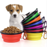 Adjustable Durable TPR Portable Pet Food Bowl Cats Dogs Silicone Collapsible Travel Outdoor Water Pets