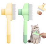 Interactive Dog Comb Pet Hair Remover One Button Dogs Brush Self-cleaning Cat Massage Combs Grooming Brushes Products
