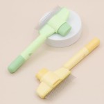 Interactive Dog Comb Pet Hair Remover One Button Dogs Brush Self-cleaning Cat Massage Combs Grooming Brushes Products