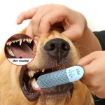 Lightweight Soft Silicone Dog Toothbrush 360° Finger Dogs Cats Durable Pet Brush Tooth Cleaning Tool