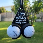 Easy To Clean Golf Ball Holder Clip Carabiner Portable Carrier Novelty Accessory Gift Golfers