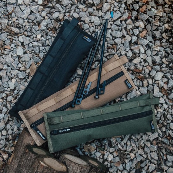 No Tools Required Outdoor Camping Long Storage Bag Waterproof Nylon Tent Stake Pouch Portable Ground Nail Organizer Gear Accessories