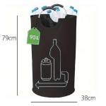 Versatile 90L Waste Water Bottle Storage Basket Foldable Large Capacity Laundry Multi-functional Recycling Empty Tote Bag
