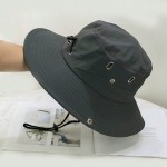 Durable Summer Men Bucket Hat Outdoor UV Protection Wide Brim Hunting Hiking Fisherman Beach Sunscreen Cap Fishing Cycling Caps