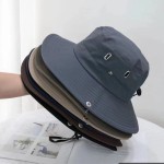 Durable Summer Men Bucket Hat Outdoor UV Protection Wide Brim Hunting Hiking Fisherman Beach Sunscreen Cap Fishing Cycling Caps