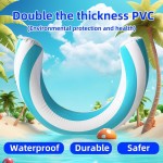 Soft Striped U-Shaped Water Inflatable Swimming Ring Arch Shape Design Pool Float Summer Beach Essential Toys
