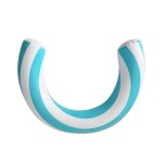 Soft Striped U-Shaped Water Inflatable Swimming Ring Arch Shape Design Pool Float Summer Beach Essential Toys