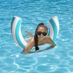 Soft Striped U-Shaped Water Inflatable Swimming Ring Arch Shape Design Pool Float Summer Beach Essential Toys