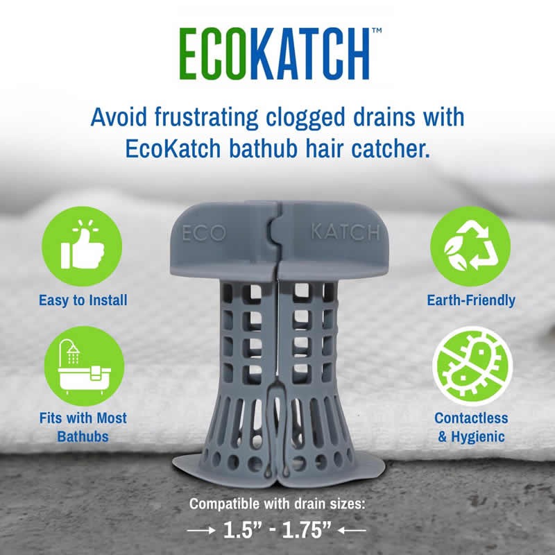 Lightweight Bathroom Bathtub Drain Hair Strainer Anti-blocking Catcher Filter Shower Cover Trap