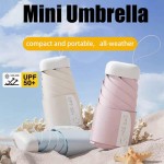Waterproof Mini Sun Umbrella Protective UV Resistant Rain Shine Dual-use Portable Folding Pocket Ultralight