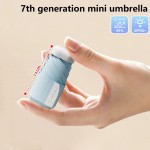 Waterproof Mini Sun Umbrella Protective UV Resistant Rain Shine Dual-use Portable Folding Pocket Ultralight
