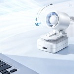 Lightweight Portable Hat Clip Fan Speeds Rechargeable Small Handheld Multi-Directional Type-C Charge Cooling Summer