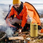 Washable Outdoor Cylindrical Gas Tank Storage Bag Camping Lamp Horse Portable Anti-collision
