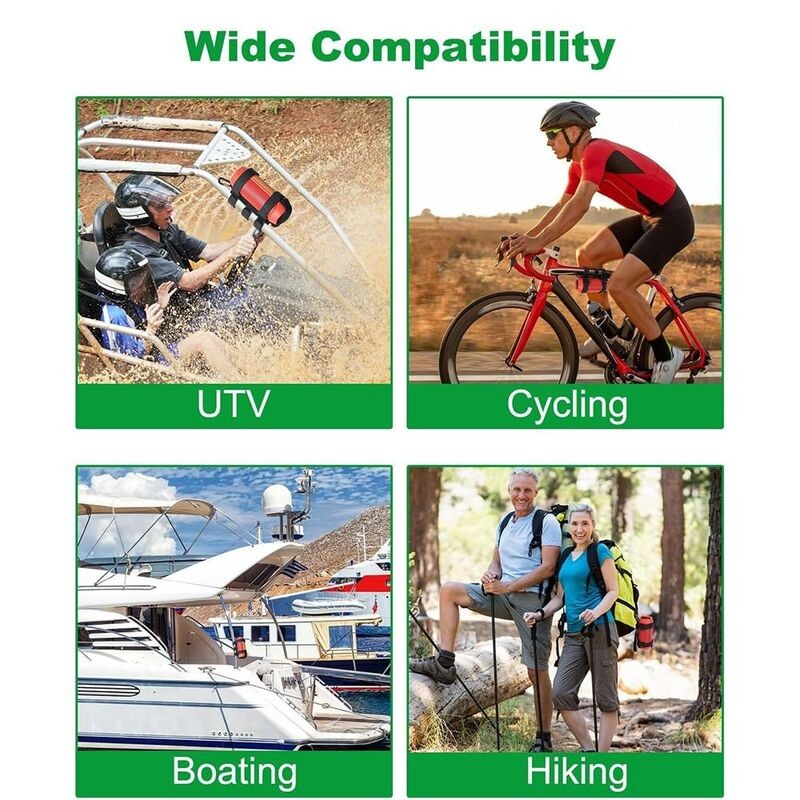 Compact Portable Adjustable Bicycle Speaker Straps Universal Anti-slip Holder Boat Mount Outdoor Activities