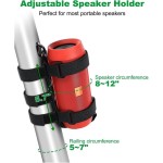 Compact Portable Adjustable Bicycle Speaker Straps Universal Anti-slip Holder Boat Mount Outdoor Activities