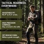 Quick Dry Outdoor Bracelets Men Women Adjustable Survival Paracord Bracelet 11.8 Ft Nylon Cord Flint Fire Starter Camping