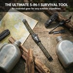 Quick Dry Outdoor Bracelets Men Women Adjustable Survival Paracord Bracelet 11.8 Ft Nylon Cord Flint Fire Starter Camping