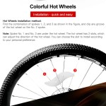 Waterproof Bicycle Spoke Light Bike Tire Lights Wheel Tail Ligh Mode LED Waterproof Safety Warning Night Riding Accessories
