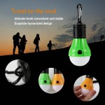 Lightweight Portable Camping Light Mini LED Bulb Emergency Lamp Lighting Modes Outdoor Night Work Lights Tent Hanging Hooks