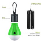 Lightweight Portable Camping Light Mini LED Bulb Emergency Lamp Lighting Modes Outdoor Night Work Lights Tent Hanging Hooks