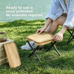 Waterproof Magza Portable Folding Stool Ultra Light Pen Outdoor Camping Lightweight Chair Fishing Subway Train Travel