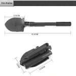 Foldable Engineer Shovel Military Outdoor Multifunctional Folding Camping Garden Hoe Digging Tool Kit Fishing