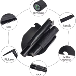 Foldable Engineer Shovel Military Outdoor Multifunctional Folding Camping Garden Hoe Digging Tool Kit Fishing