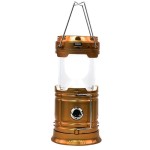 Waterproof Solar Camping Lantern Power Bank USB Rechargeable LED Tent Light Portable Emergency Flashlight Outdoor Hiking