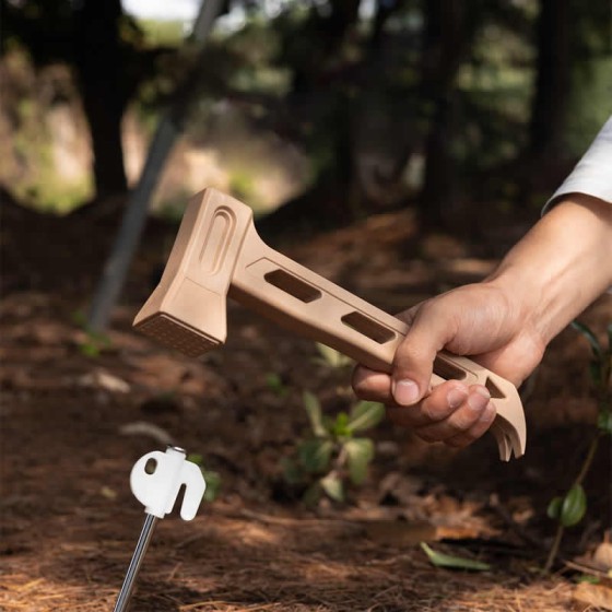 Easy To Carry PE Camping Hammer Stake Puller Hole Tent Stakes Anti-slip Lightweight Pegs Nail Spike Garden