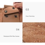 Stackable Collapsible Canvas Storage Bag PU Leather Waxed Outdoor Foraging Durable Drawstring Closure Tool Waist Pack Camping