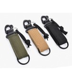 Space-saving Molle Attach Belt Clip Camping Accessories Water Bottle Hanger Quickdraw Carabiner Holder Hooks Webbing Backpack Strap