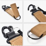 Space-saving Molle Attach Belt Clip Camping Accessories Water Bottle Hanger Quickdraw Carabiner Holder Hooks Webbing Backpack Strap