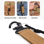 Space-saving Molle Attach Belt Clip Camping Accessories Water Bottle Hanger Quickdraw Carabiner Holder Hooks Webbing Backpack Strap