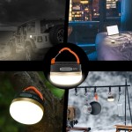 Breathable High Power Camping Lantern Tents Lamp 1200mah USB Rechargeable Portable Lights Outdoor Hiking Night Hanging