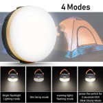 Breathable High Power Camping Lantern Tents Lamp 1200mah USB Rechargeable Portable Lights Outdoor Hiking Night Hanging