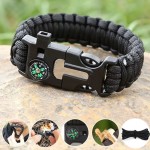 Foldable Multifunctional Survival Bracelet Flint Five One Seven Core Paracord Igniter Outdoor Camping Tools