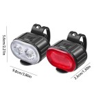 Multi-functional LED Headlight Taillight Combo Night Riding Rechargeable Portable Floodlight Mountain Road Cycling Safety