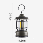 Multi-functional Rechargeable Camping Lantern Stepless Dimming COB Portable Waterproof Hiking Fishing Emergency Home Power Outages Indoor Out