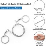 Versatile Manual Hand Steel Rope Chain Saw Wire Kit Hiking Outdoor Camping Equipments Gear Portable Travel Emergency Mini Tools