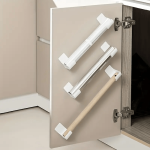Easy To Install 4-pack Punch-free Storage Rack Kitchen Plastic Wrap Garbage Bag Cabinet Refrigerator Side