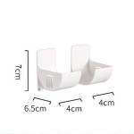 Easy To Install 4-pack Punch-free Storage Rack Kitchen Plastic Wrap Garbage Bag Cabinet Refrigerator Side